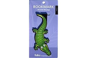 Alligator Bookmarks (Clip-over-the-page) Set of 2 - Assorted Colors
