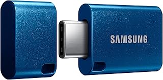 Type-C™ USB Flash Drive, 64GB, Transfers 4GB Files in 15 Secs w/Up to 300MB/s 3.13 Read Speeds, Compatible w/USB 3.0/2.0, Waterproof, 2022, Blue, MUF-64DA/AM