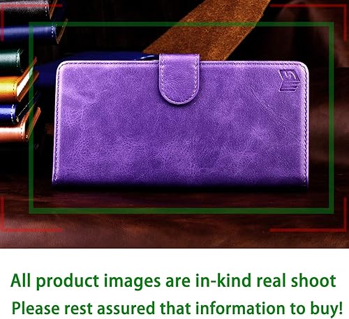 Miniatura 5 de SUANPOT Funda de piel tipo cartera para iPhone 1212 Pro 6.1 (no 12 Pro Max de 6.7 pulgadas) con bloqueo RFID, tarjetero y tarjetero con tapa