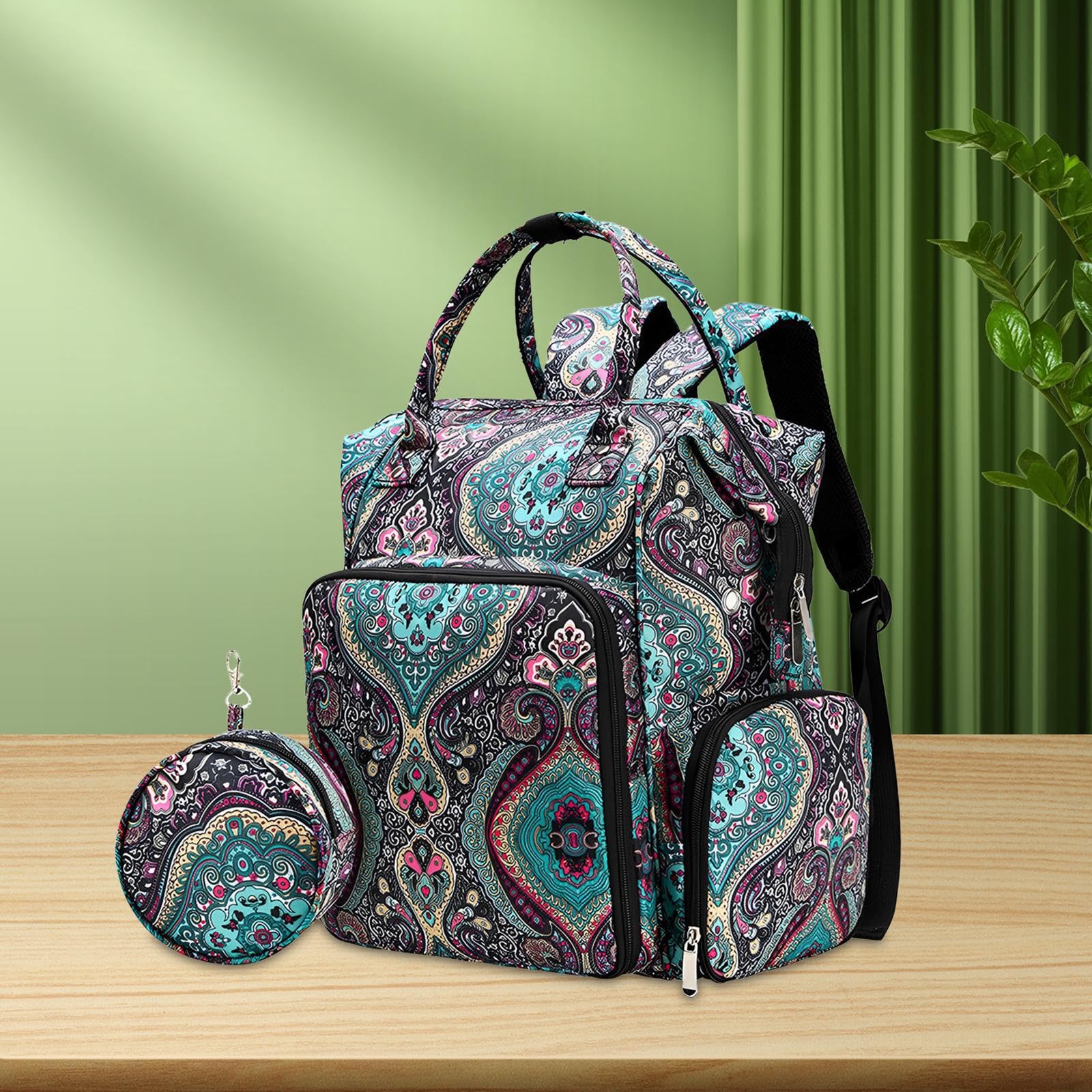 Estuche para agujas de crochet, mochila organizadora de crochet premium, vacía, sin ganchos, combina estilo y funcionalidad, bolsa para tejer con cremallera, organizador
