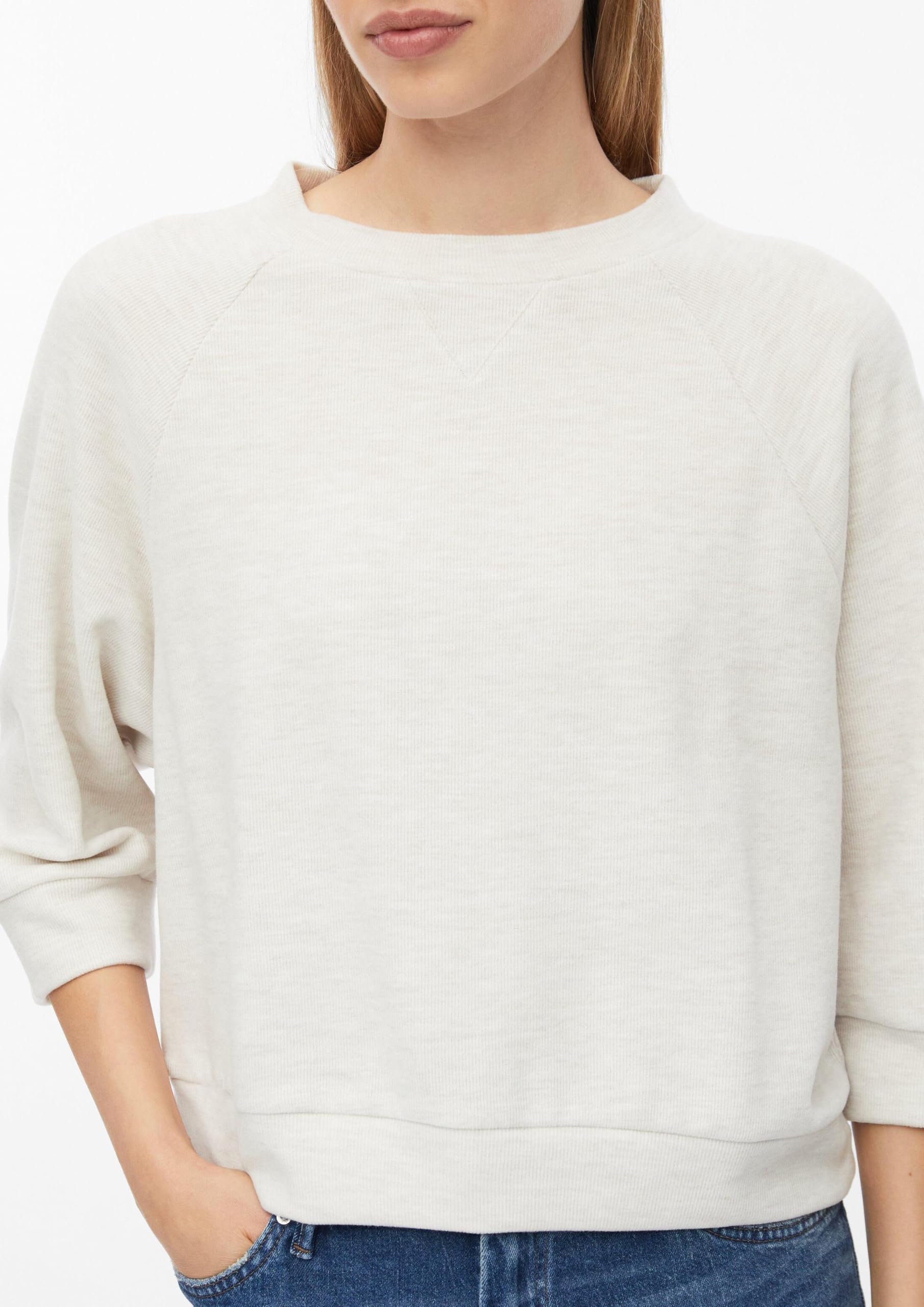 s.Oliver Weiches Sweatshirt mit 3/4-Ärmeln