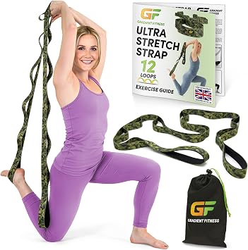 Gradient Fitness Physiotherapy Stretch Strap 12 Multi Loop Stretch Strap 1.5