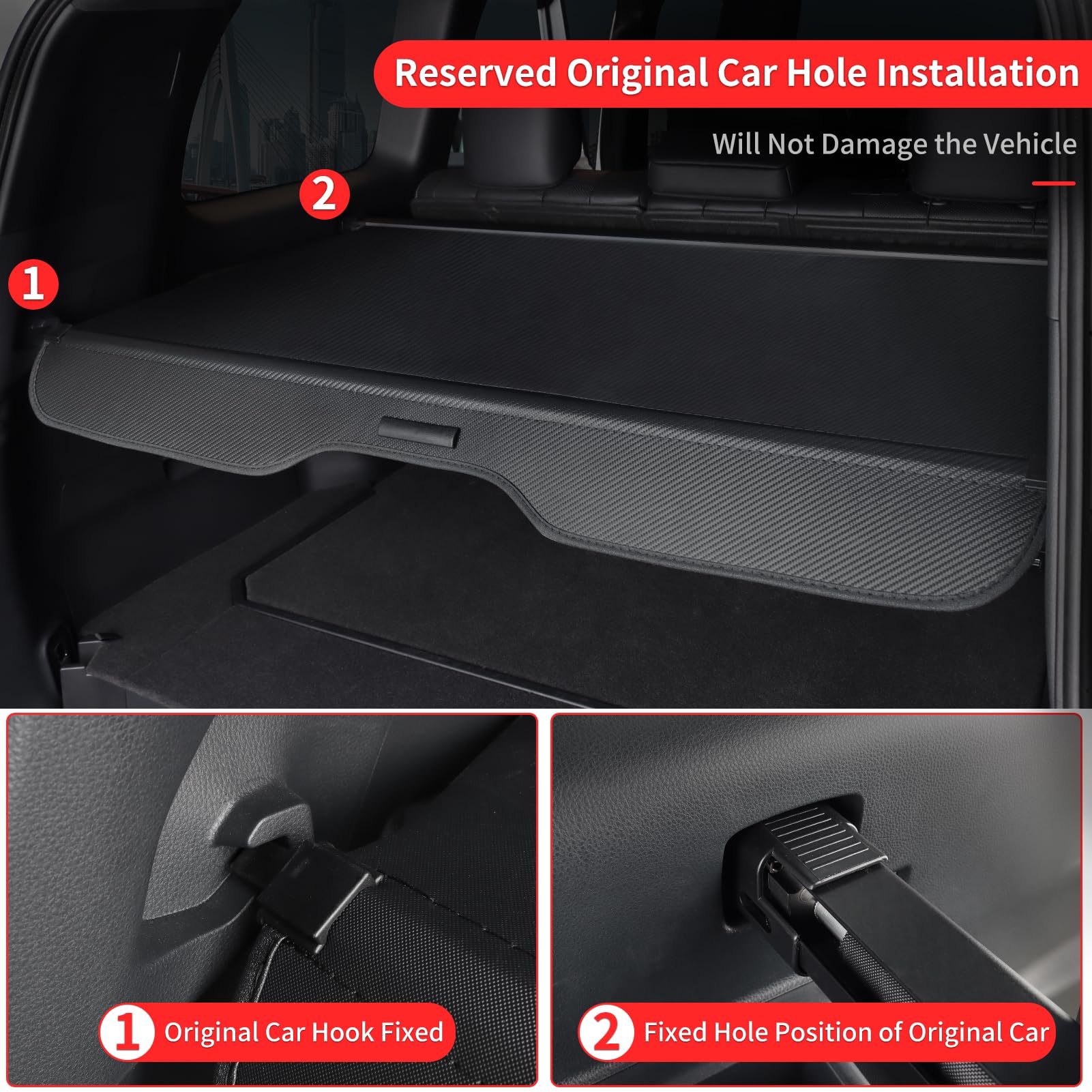 Amazon.com: Car Trunk Cover for 2024 2025 Toyota Land Cruiser 250