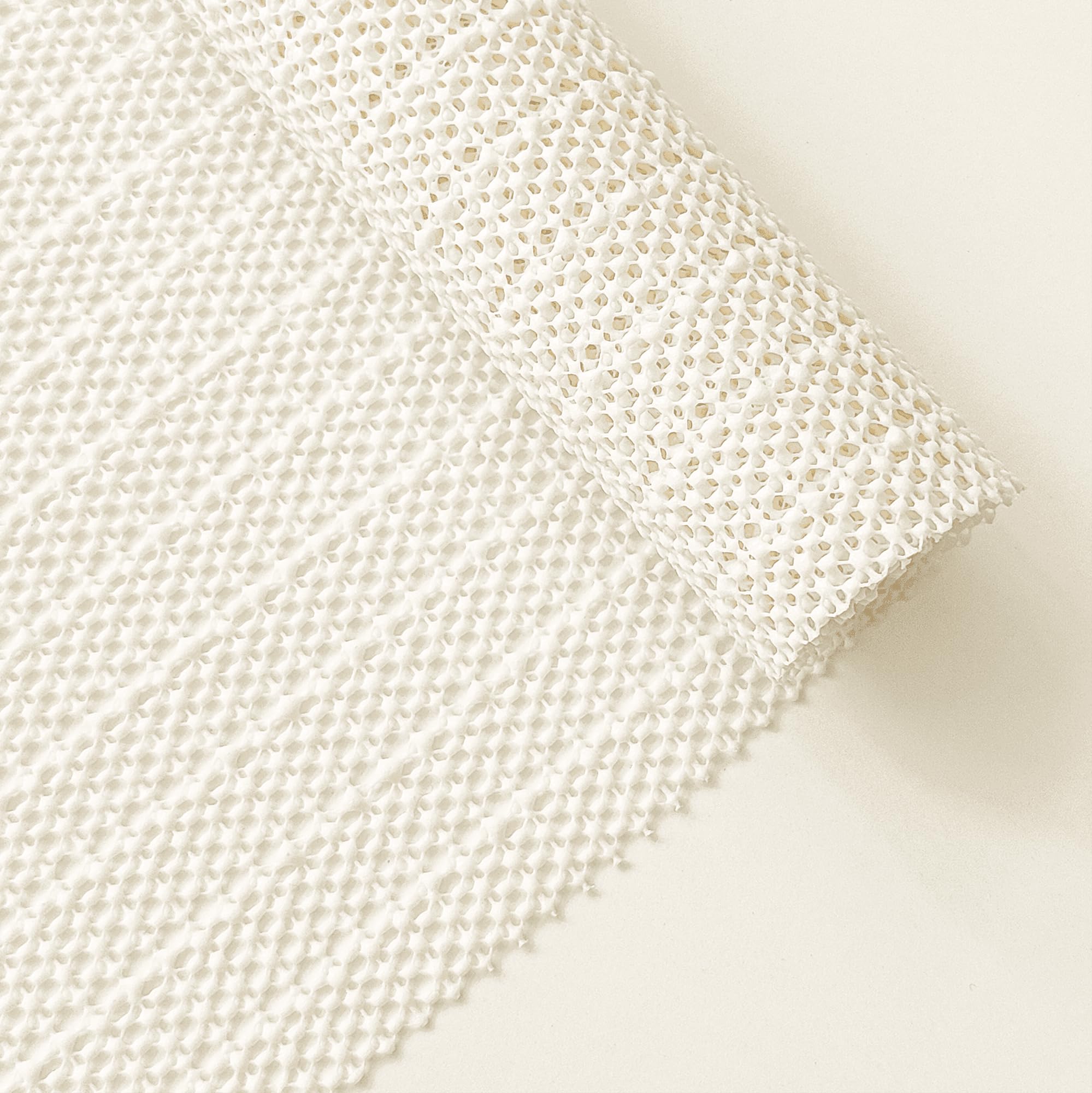 Tapis Antidérapant 200 x 210 cm Anti Glisse Tapis Antidérapant Découpable Multifonctionnel Multifonctionnel pour Maison Bureau Voitures Cuisine Salle de Bain, Blanc cassé