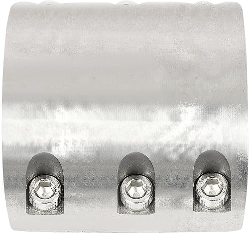 Miniatura 5 de HECASA Abrazadera de tubo con cuello dividido compatible con abrazaderas de barra enrollable de tubo de acero de tamaño OD de 1.875 pulgadas, pernos