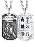 Knights Templar Seal Necklace Christ Fellow-Soldiers Jewelry for Men Women with Delicate Gift Packaging