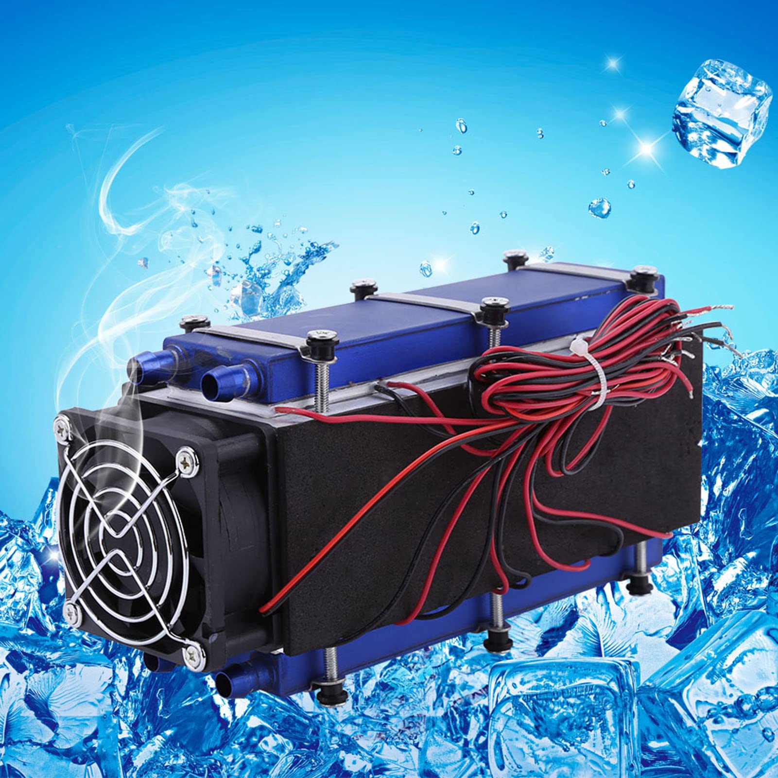 Thermoelektrischer Kühler Kühlmodul, DC12V 576W TEC1-12706 8-Chip-Peltier-System Halbleiter-Kühlung Stücke Kit Luftkühlung Gerät Für Kühlbox Labor Elektronik