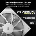 CORSAIR RS140 140mm PWM Fan – Daisy-Chain Connection – Low-Noise – Magnetic Dome Bearing – Single Pack – White gallery image