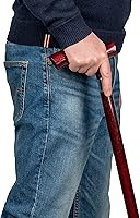 Vista 6 de Dr. Watson Classic Fritz - Bastón de madera de fresno hecho a mano con cuello de acero inoxidable pulido