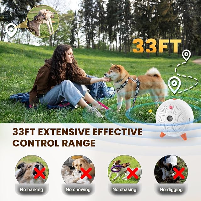 Foto 4 de 8 de Queenmew Antiladridos, Ultrasonidos Ahuyentador de Perros Dispositivo, Automático Antiladridos para Perros