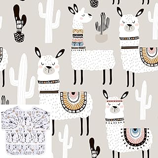 BABYBOET Splat Mat for Baby â€“ Under High Chair Floor Mat Protects Wood, Vinyl and Carpet from Spills â€“ Waterproof Triple Layer Baby Mat Bundle with Waterproof Matching Smock (51â€ x 51â€)