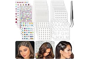 Hair Gems Rhinestone Stickers - 2609 Gemas Para El Cabello