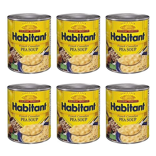 Habitant Sopa de guisantes canadienses francesas, 26.9fl oz28 onzas. Paquete de 6 Importado de Canadá