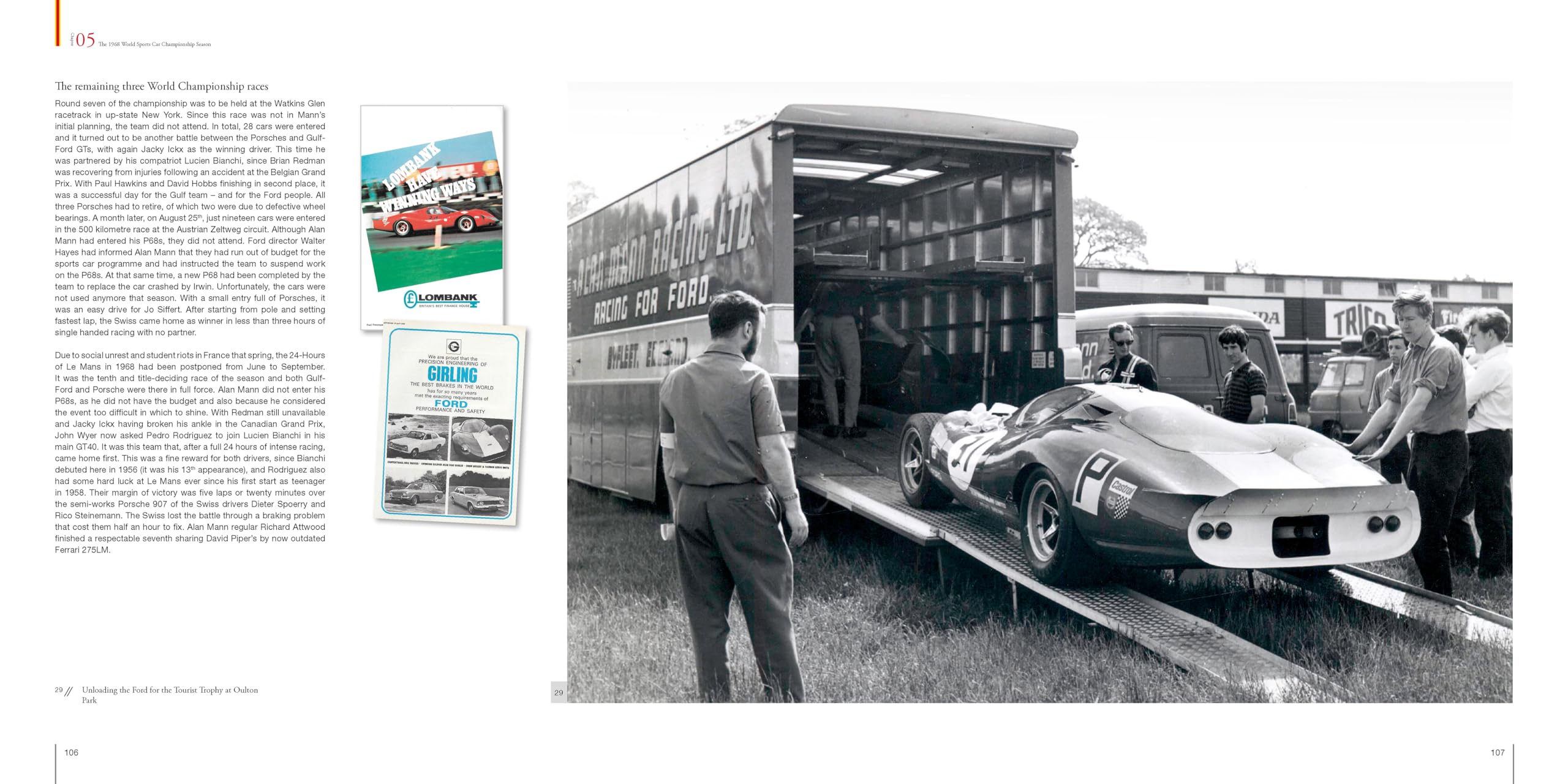 Alan Mann Racing F3L/P68: The story of Ford’s three litre sports cars from the Sixties