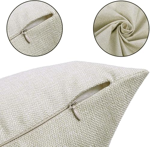 Miniatura 9 de Unkyoo Juego de 4 fundas de almohada decorativas para maquillaje y esmalte de uñas de algodón y lino con patrón de lápiz labial, funda de almohada