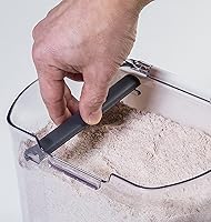 Vista 5 de ProKeeper - Envase de almacenamiento de harina, 4 cuartos de galón, plástico libre de BPA, apto para lavavajillas
