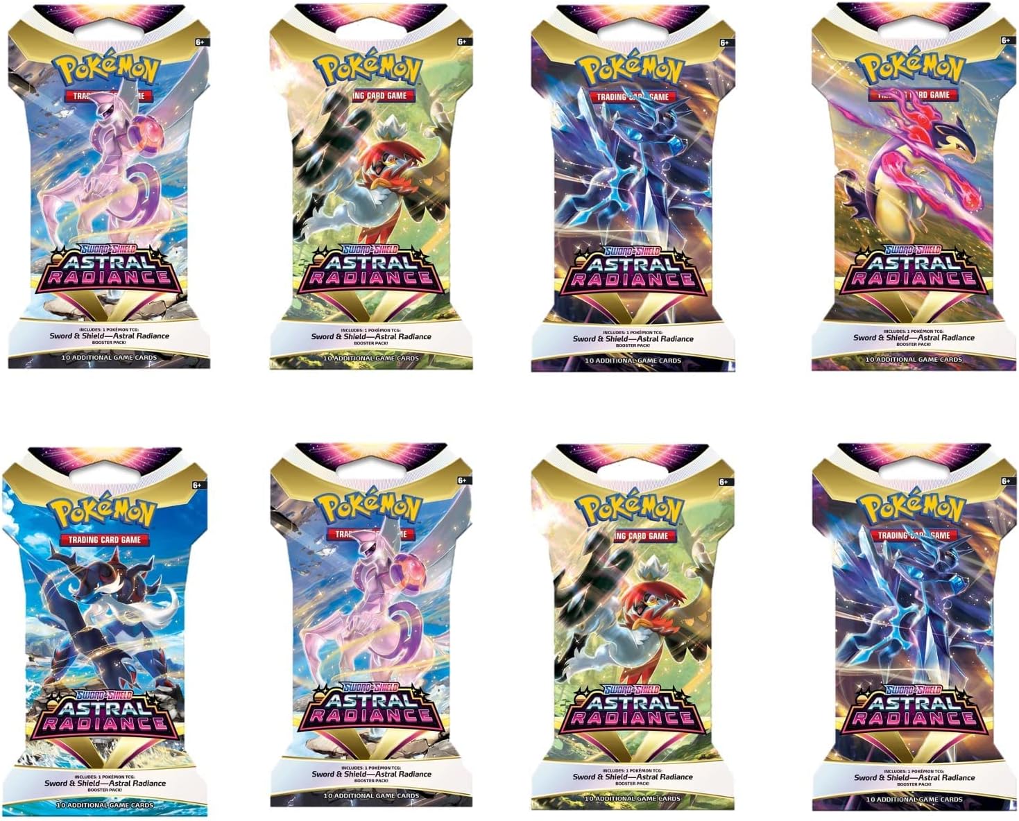 Pokemon Sword and Shield Astral Radiance (8) Sleeved Booster Packs Sealed - BigaMart Pokemon Sword and Shield Astral Radiance (8) Sleeved Booster Packs Sealed - BigaMart