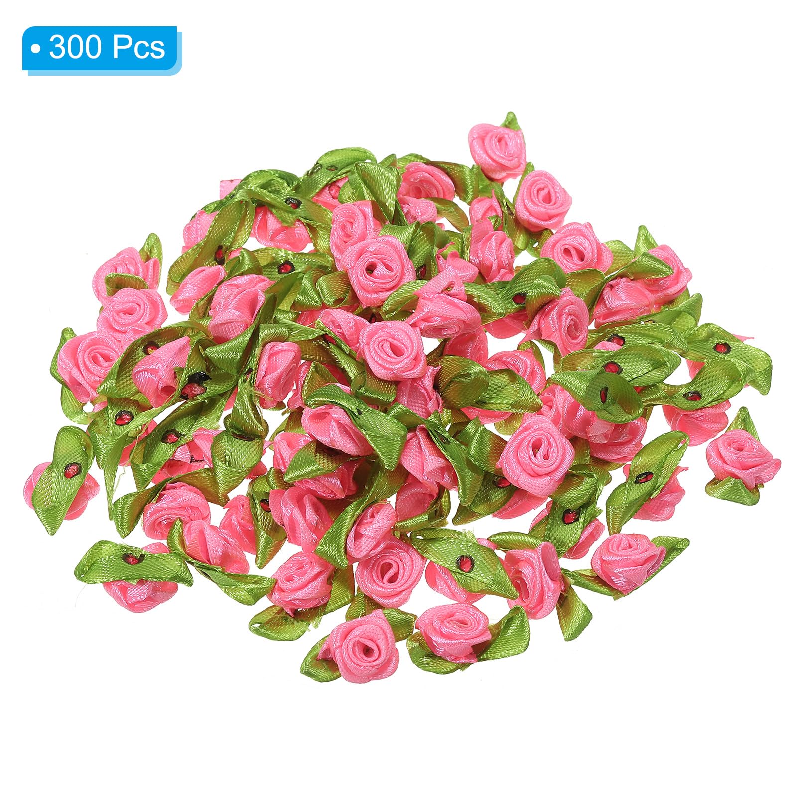 PATIKIL 15mm Tiny Satin Ribbon Rose - Image 3