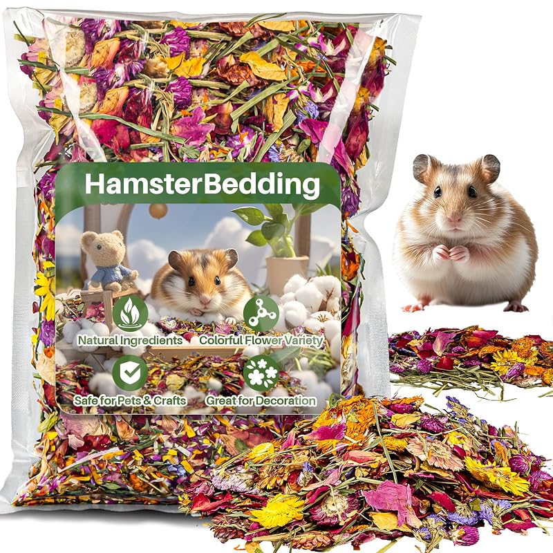 Forração Natural para Hamsters com Flores e Ervas RAINFLOW 167 g