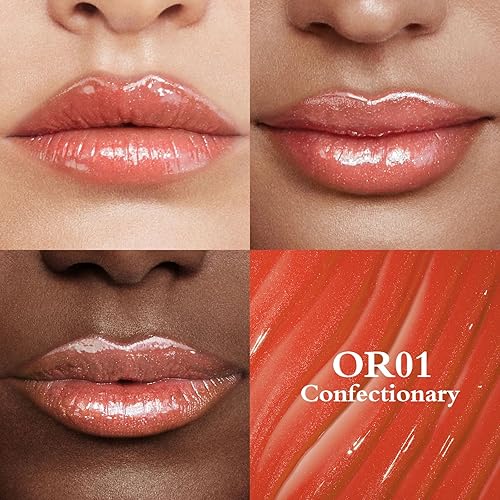 Miniatura 2 de FOCALLURE Lápiz labial brillante, brillo labial impermeable y voluminoso, acabado brillante, hidratante, de larga duración, maquillaje de labios de