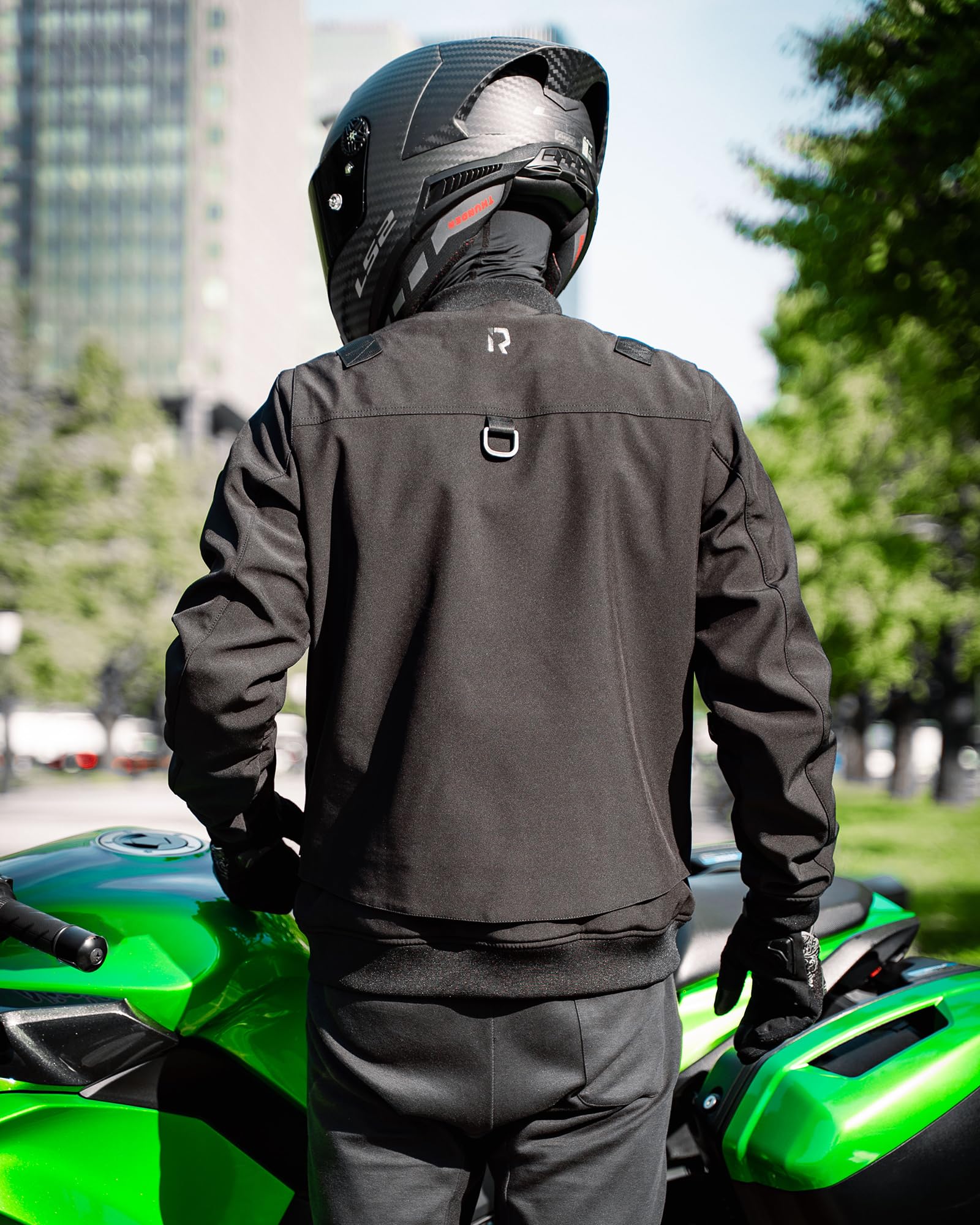 RIDEIRON Vestes Moto Hommes Hiver 3 en 1 Équipement Protection Adapté au Cyclisme Randonnée Sports de Plein Air Noir