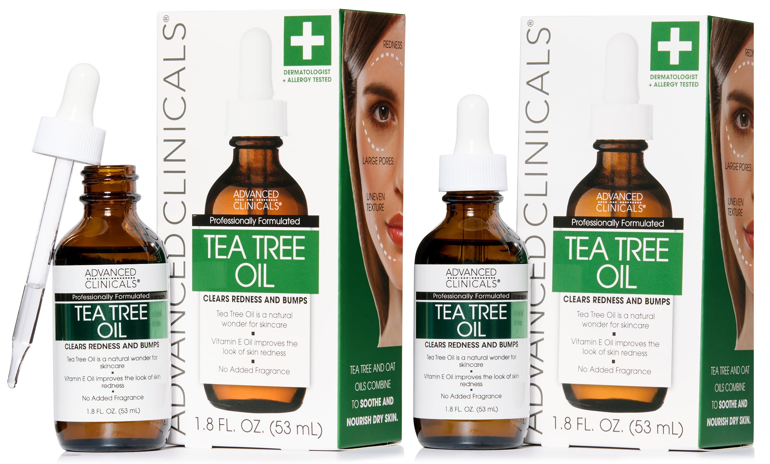 Advanced Clinicals Tea Tree Oil For Redness And Bumps Two - 1.8 Ounce Multi