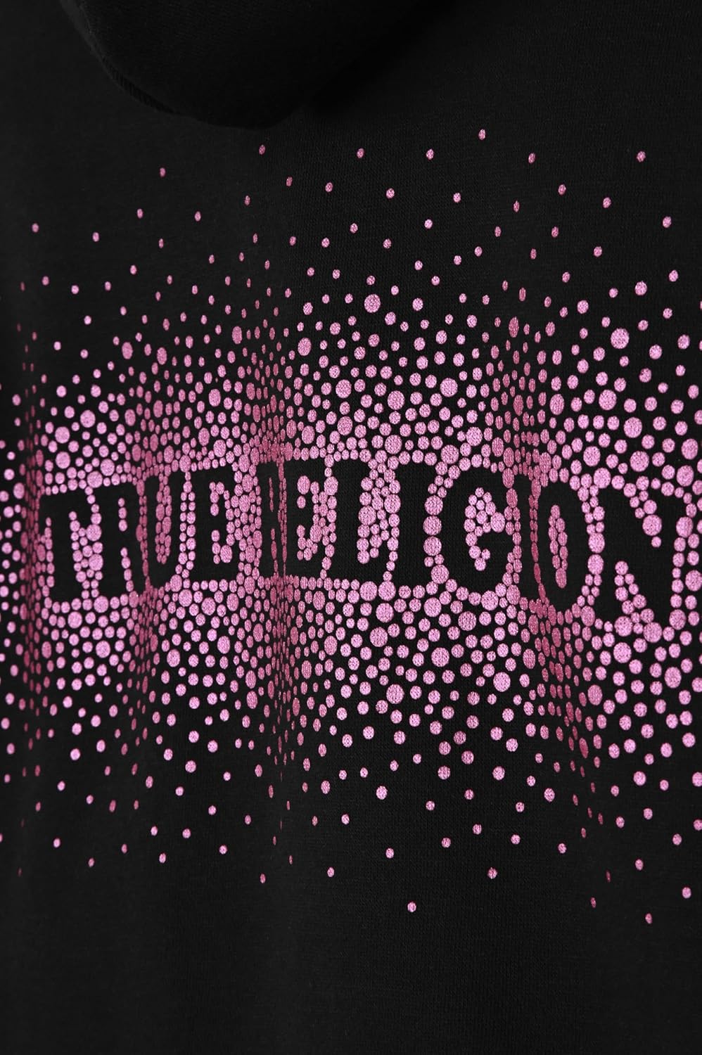 True Religion Girls 3 Piece Fleece Set – Hoodie, Tee Shirt & Jogger/Legging Outfit, Rhinestud & Foil Details (Sizes 4-14) - Image 6