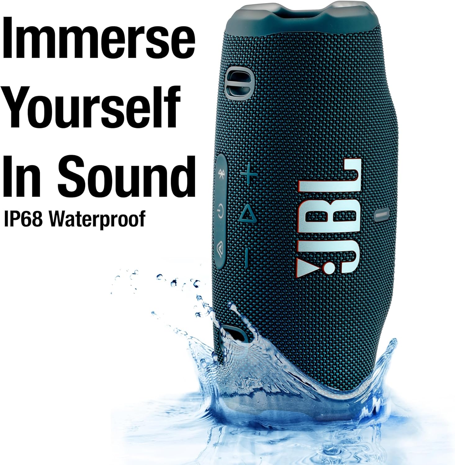 JBL Charge 6 Portable Bluetooth Speaker (Blue) | IP68 Waterproof, DustProof, and DropProof, Outdoor Wireless Audio |28Hrs Playtime + Travel Case Bundle - Image 5