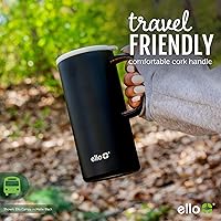 Vista 7 de Taza de viaje Ello Campy de acero inoxidable y hermético al vacío.