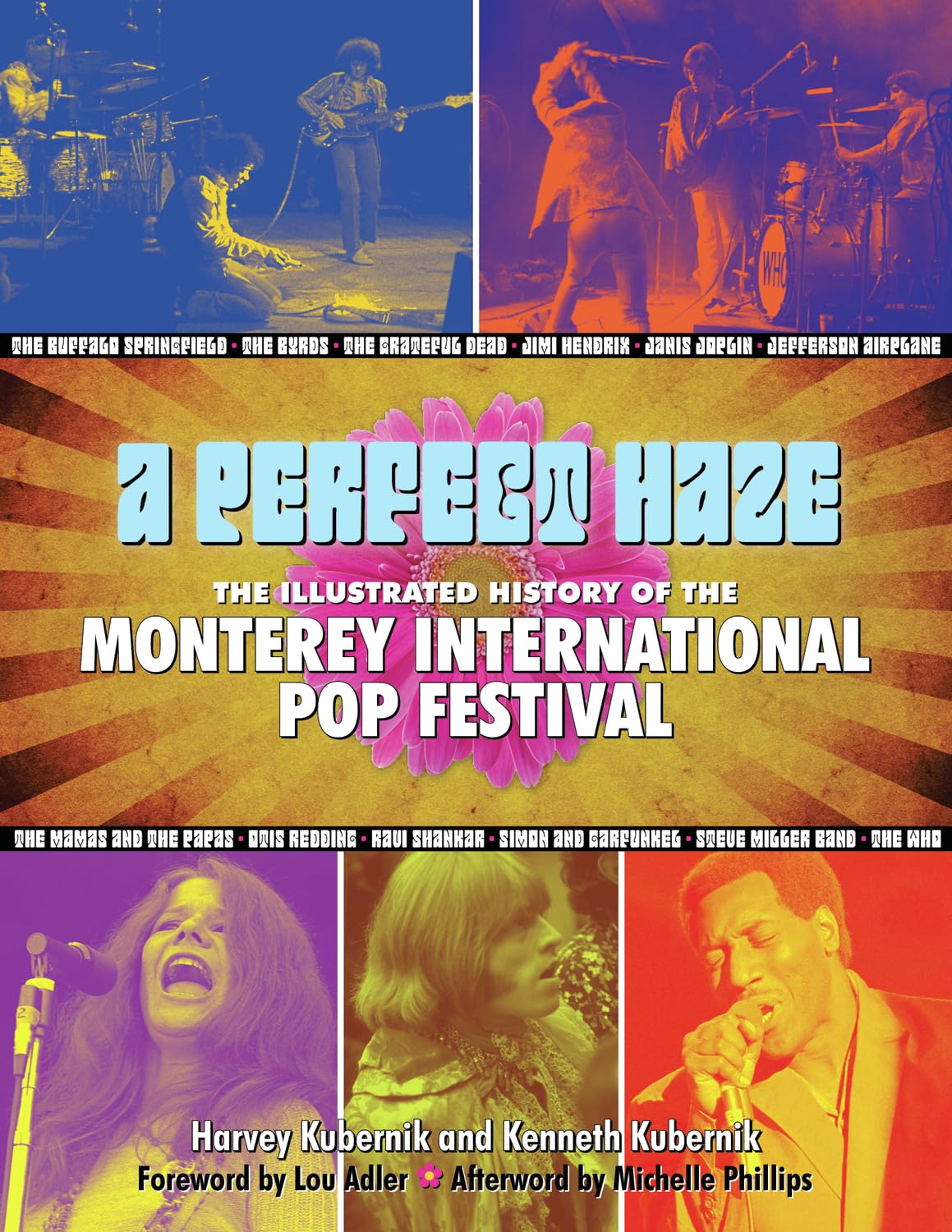 Monterey Pop Festival anthologie illustrée rock psychédélique années 60 pop culture