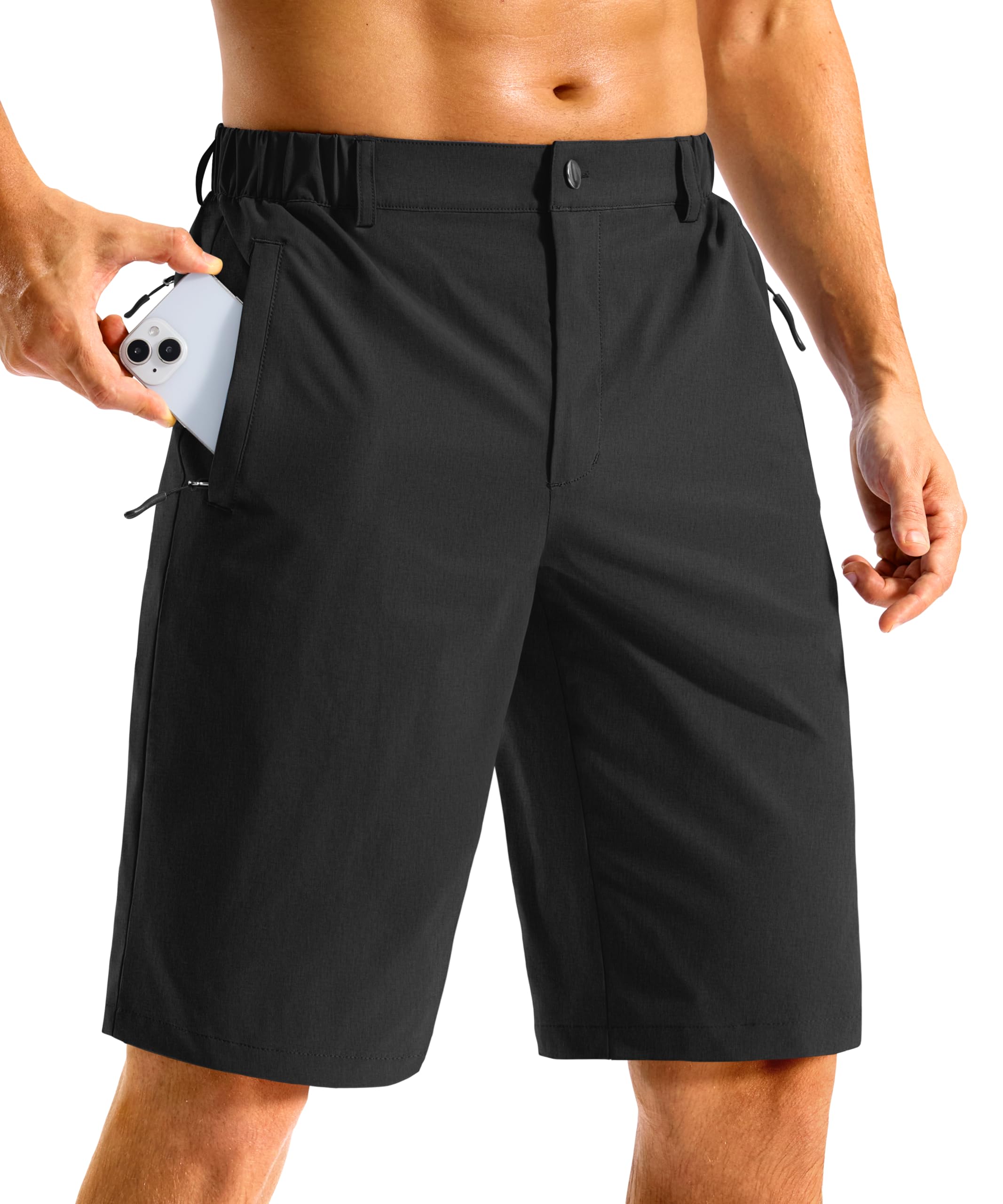 G Gradual Men's Shorts 11" Long Golf Lightweight Knee Length Shorts