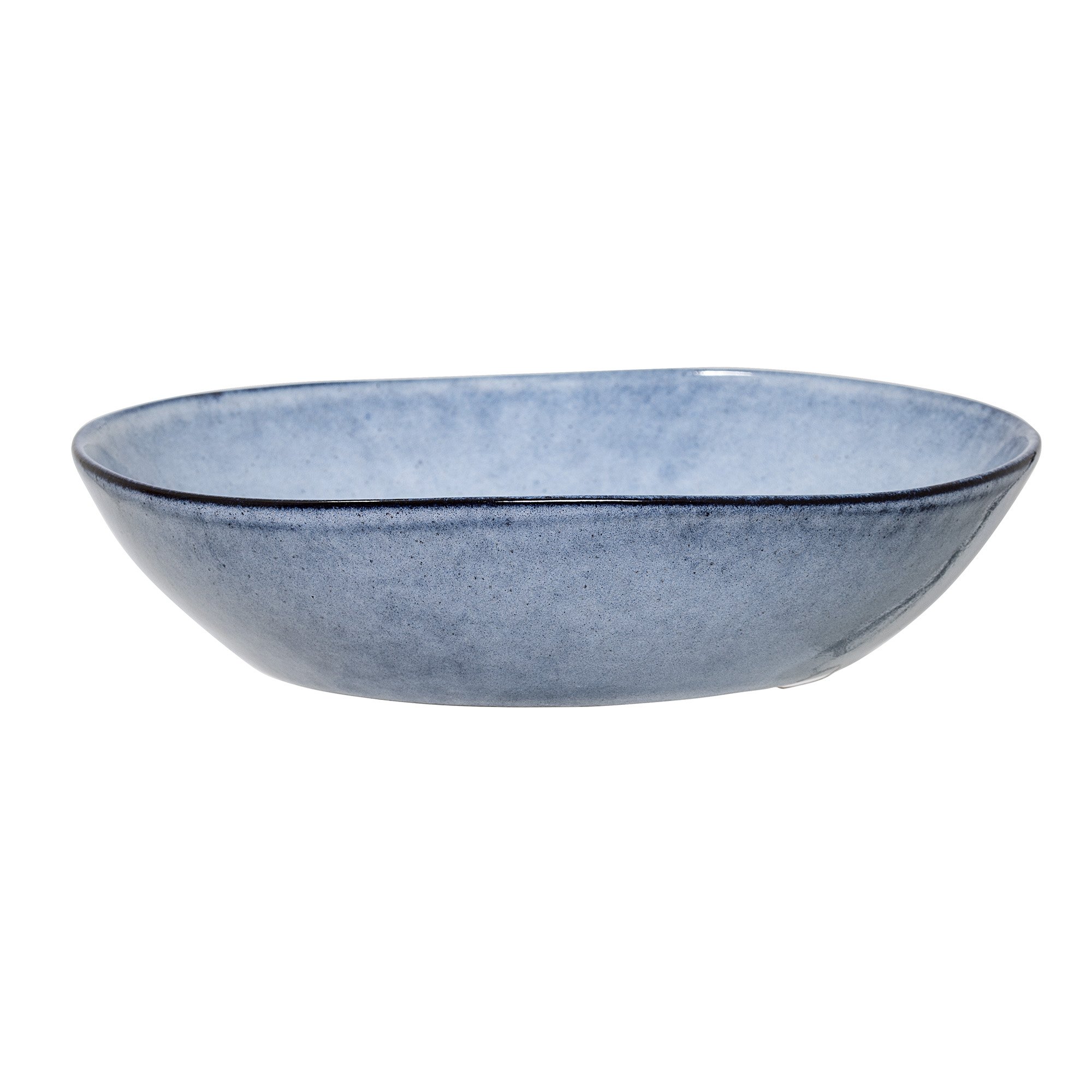 Bloomingville Sandrine Plato sopero Alrededor Cerámica Azul - Cuencos (Plato sopero, Alrededor, Cerámica, Azul, 22 cm, 50 mm)