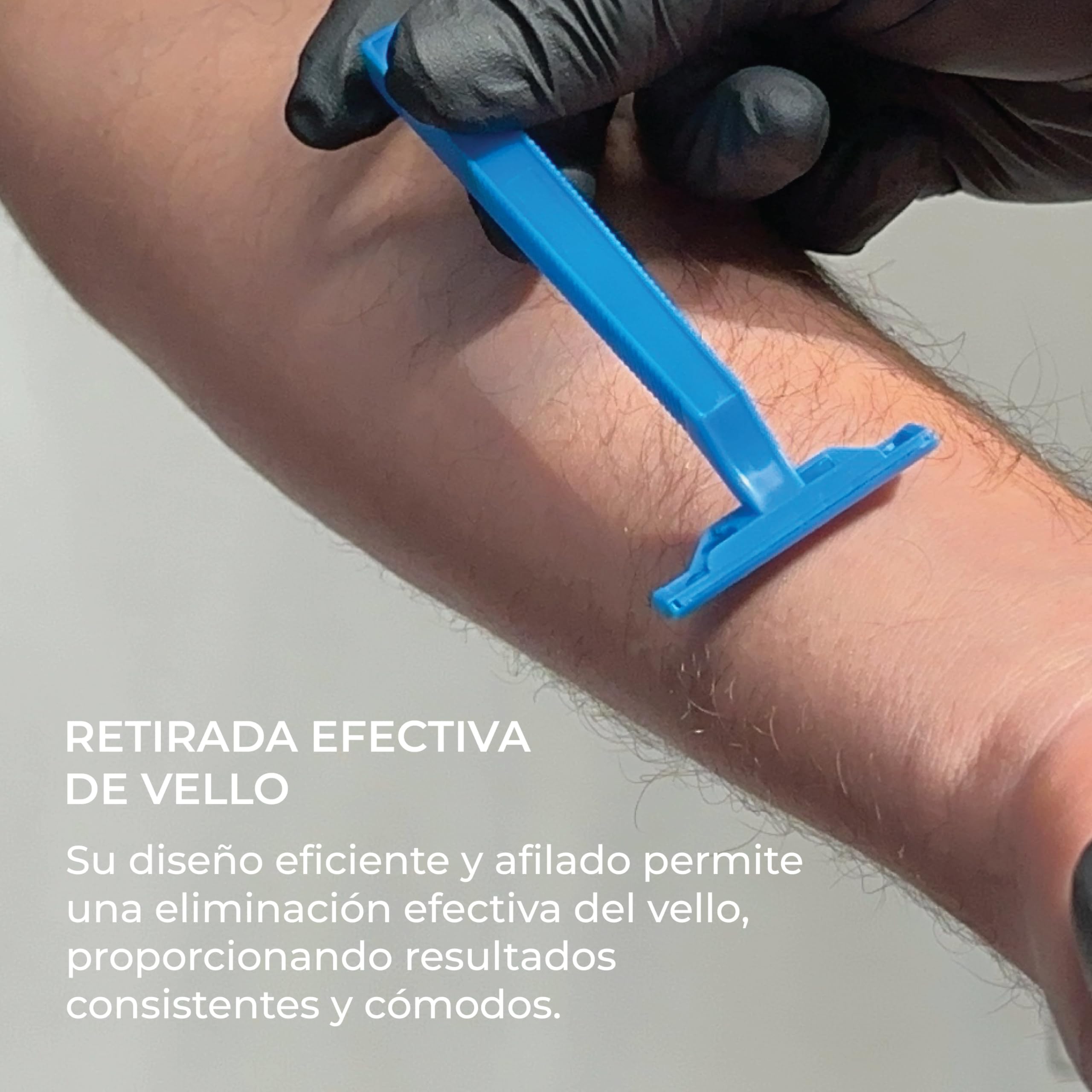 200 Cuchillas de Afeitar Desechables Profesionales 1 Hoja | Fabricadas en Acero Inoxidable Desechables de Uso Profesional