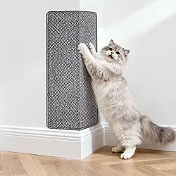 Arranhador de canto de parede para gatos | Arranhador de gato montado na parede com sisal falso e tapete de tapete, protetor de móveis de 60 x 29 cm para gatos internos para proteger sofás e