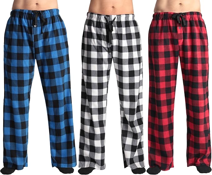 Polar Fleece Pajama Pants for Men Sleepwear PJs