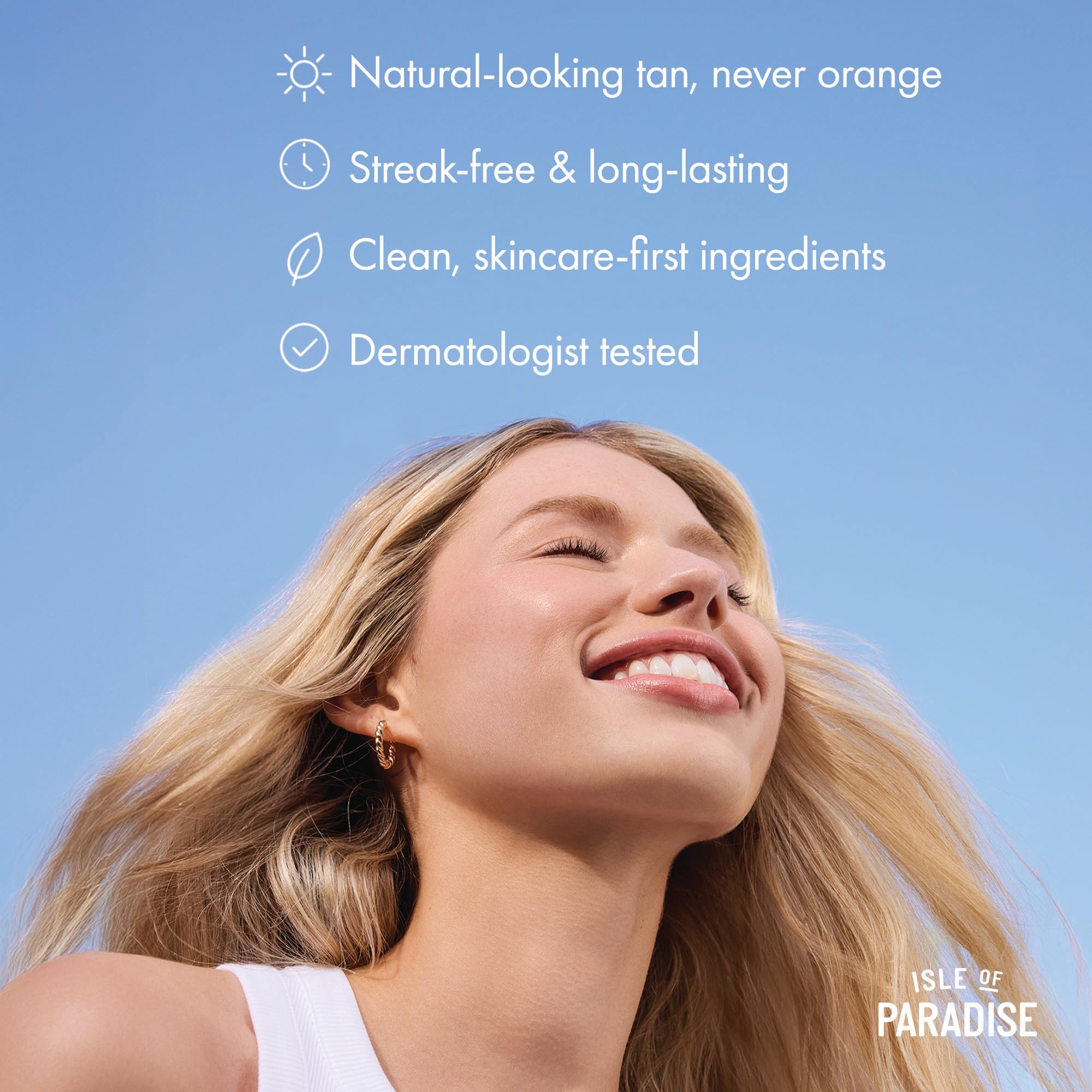 Isle of Paradise Self Tanning Face & Body Drops- Self Tanner Drops for a Natural Bronze, Long-lasting Tan, Cruelty Free, Fragrance Free & Dermatologist-Approved, 1.01 fl. oz