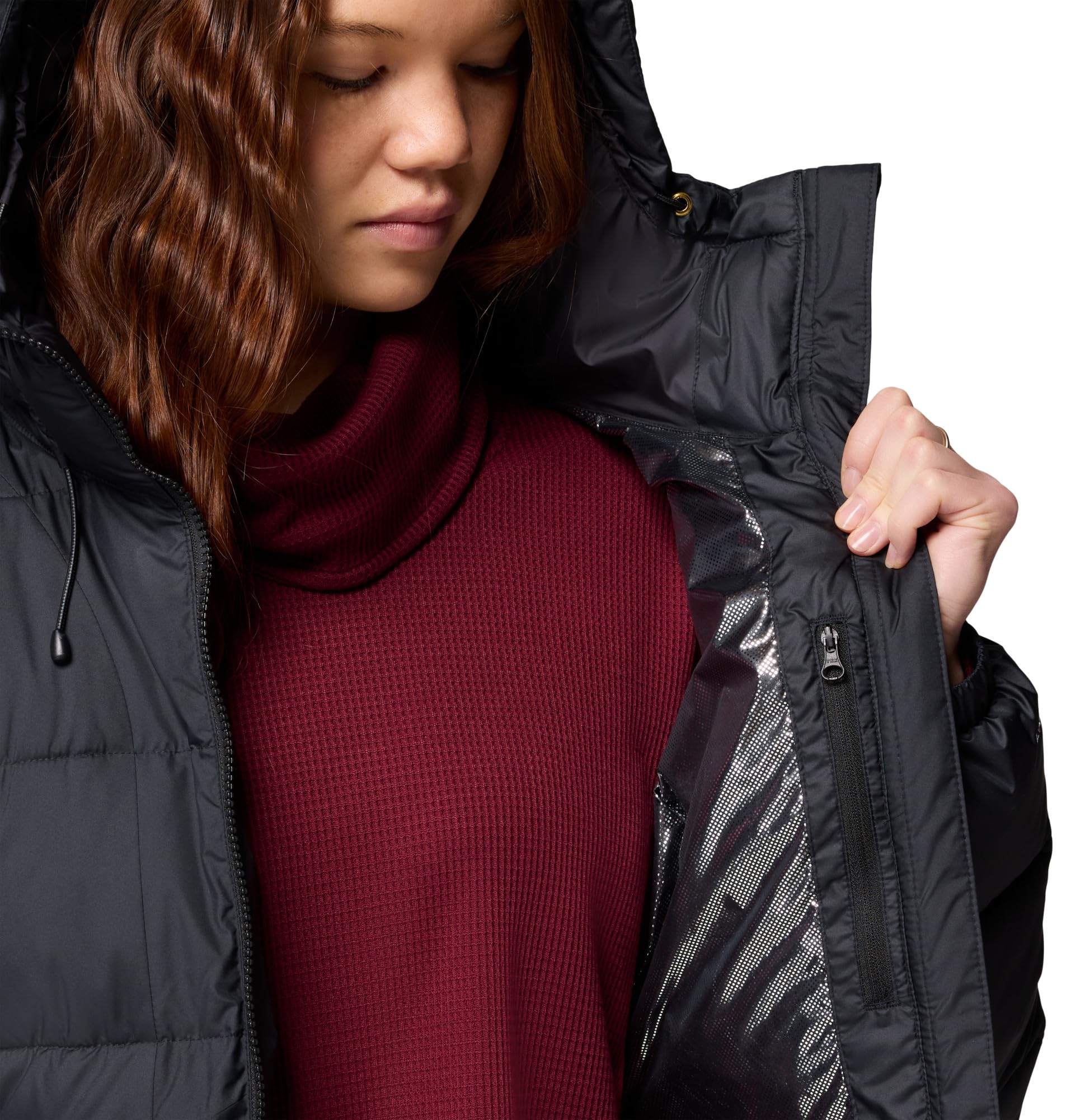 Columbia Pike Lake™ III Long Jacket Piumino con cappuccio Donna (Pacco da 1)