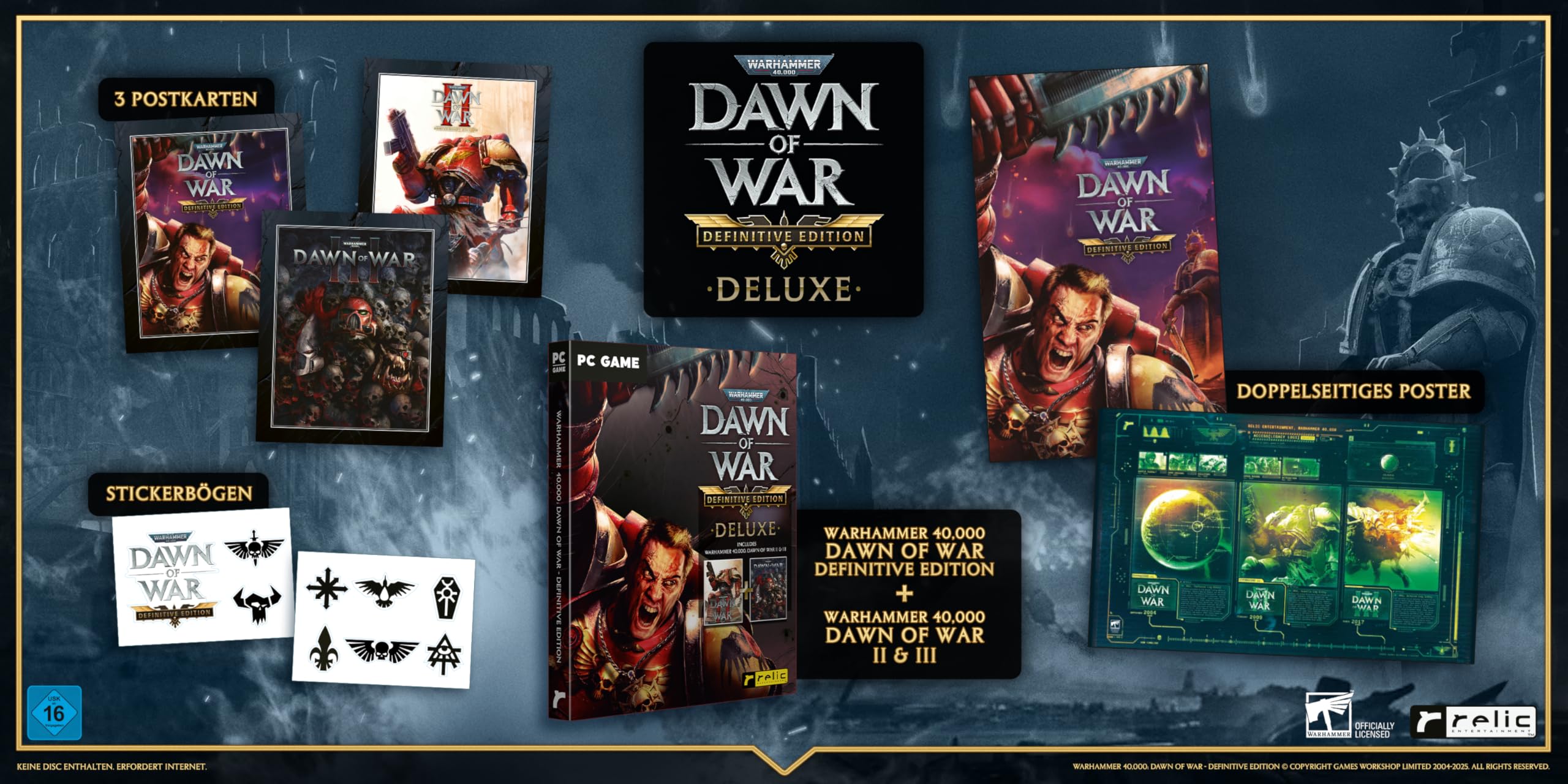Warhammer 40,000 Dawn of War - Definitive Edition Deluxe (Download-Code in der Box) - PC - 3