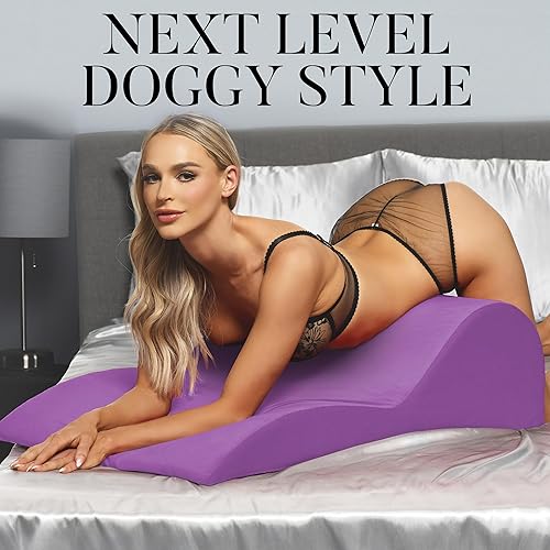 Miniatura 6 de BEDROOM BLISS Cojín de amor contorneado para hombres, mujeres y parejas. Diseño ergonómico con curvas para posicionamiento sexual y penetración