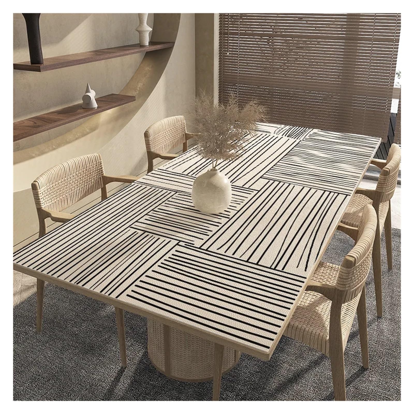 Sottomano da scrivania in pelle, tovaglia impermeabile antiolio, copertura rettangolare e tovagliette for ufficio e casa(Color 2,90x90cm)