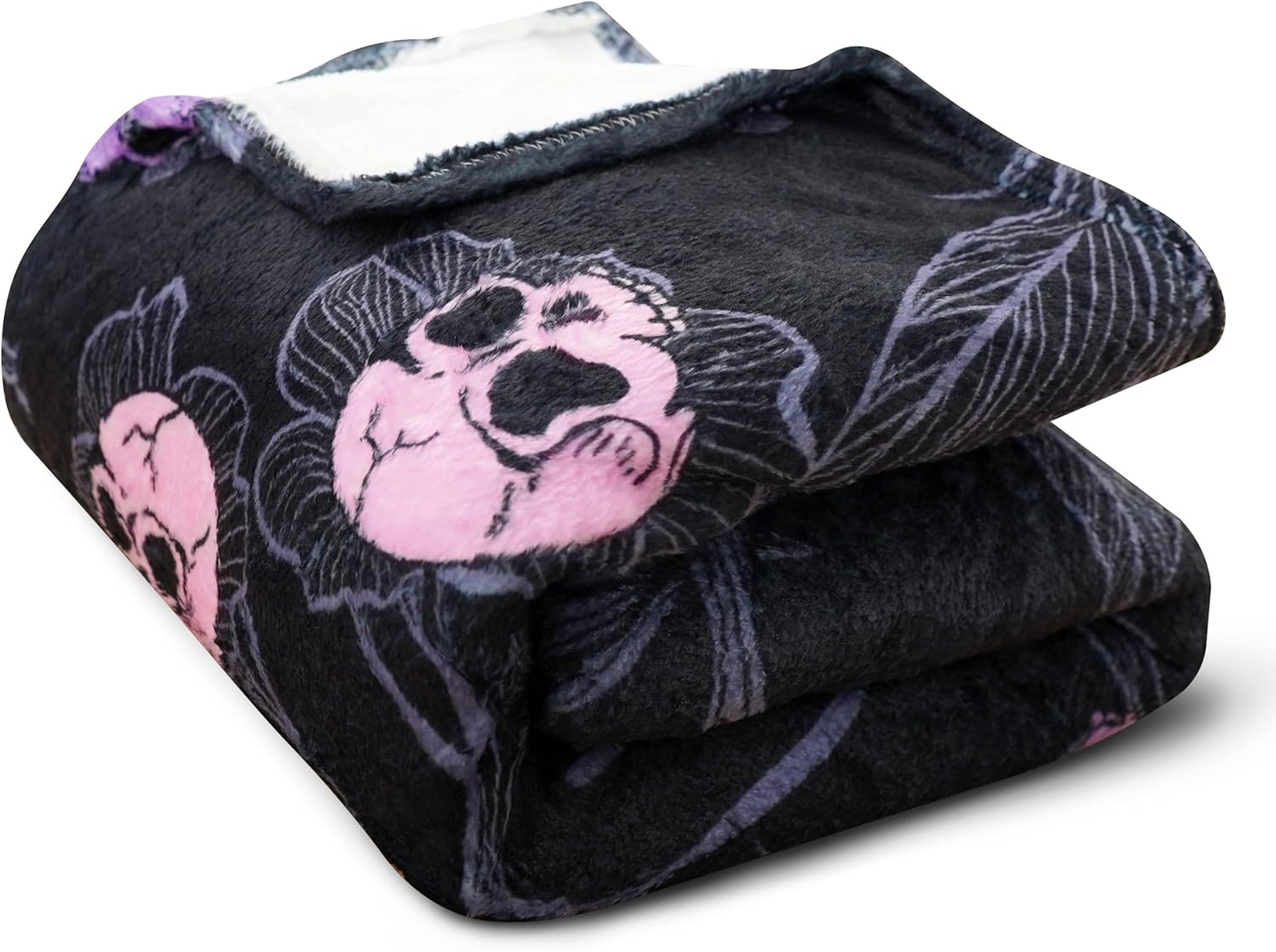 Halloween Goth Skull Throw Blanket 50x60 Inch Gothic Skeleton Blankets Soft Lightweight Cozy Plush Blanket for Halloween Decor Gifts - Image 6