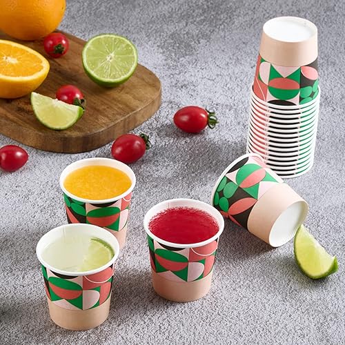 Miniatura 6 de Turbo Bee Paquete de 300 vasos de papel de 4 onzas, vasos para bebidas calientesfrías, tazas pequeñas de papel espresso para fiestas, picnic, viajes