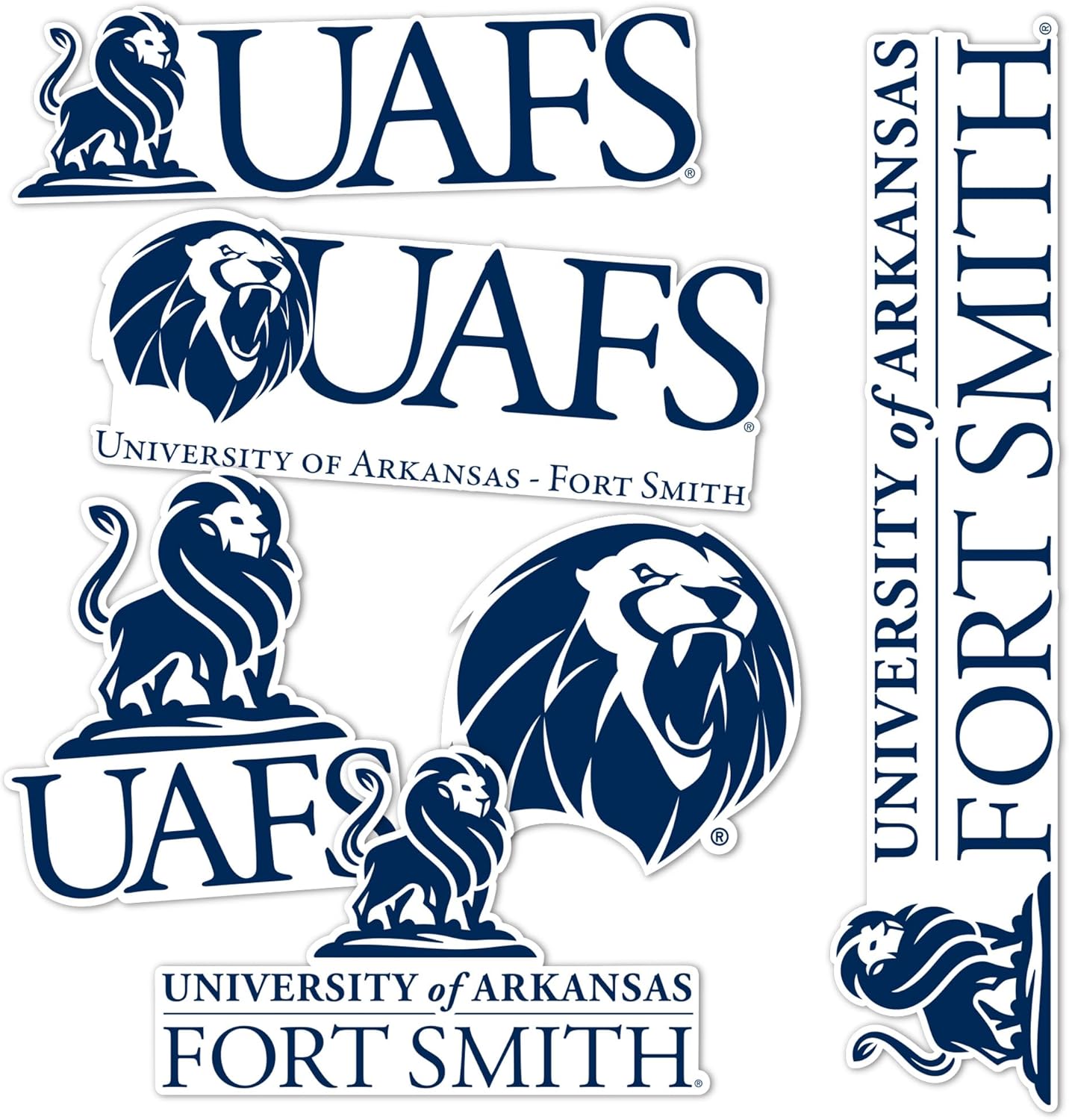 Desert Cactus University of Arkansas Fort Smith Sticker USFA Lionsr Vinyl Decals Laptop Water Bottle Car Scrapbook Sheet T2 (Type 2-2)