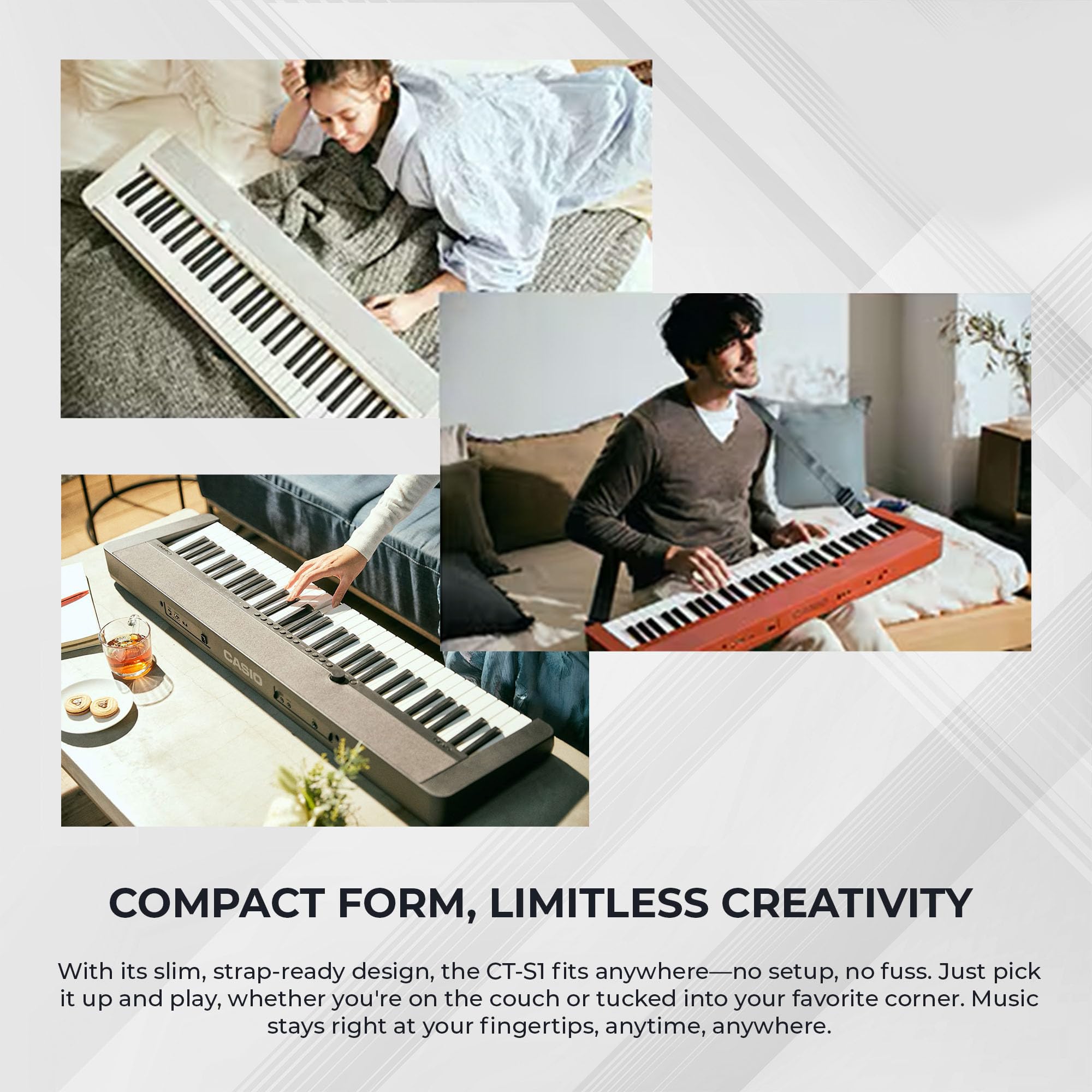 Amazon.co.jp: Casio CT-S1 Casiotone 61キー ポータブルデジタル