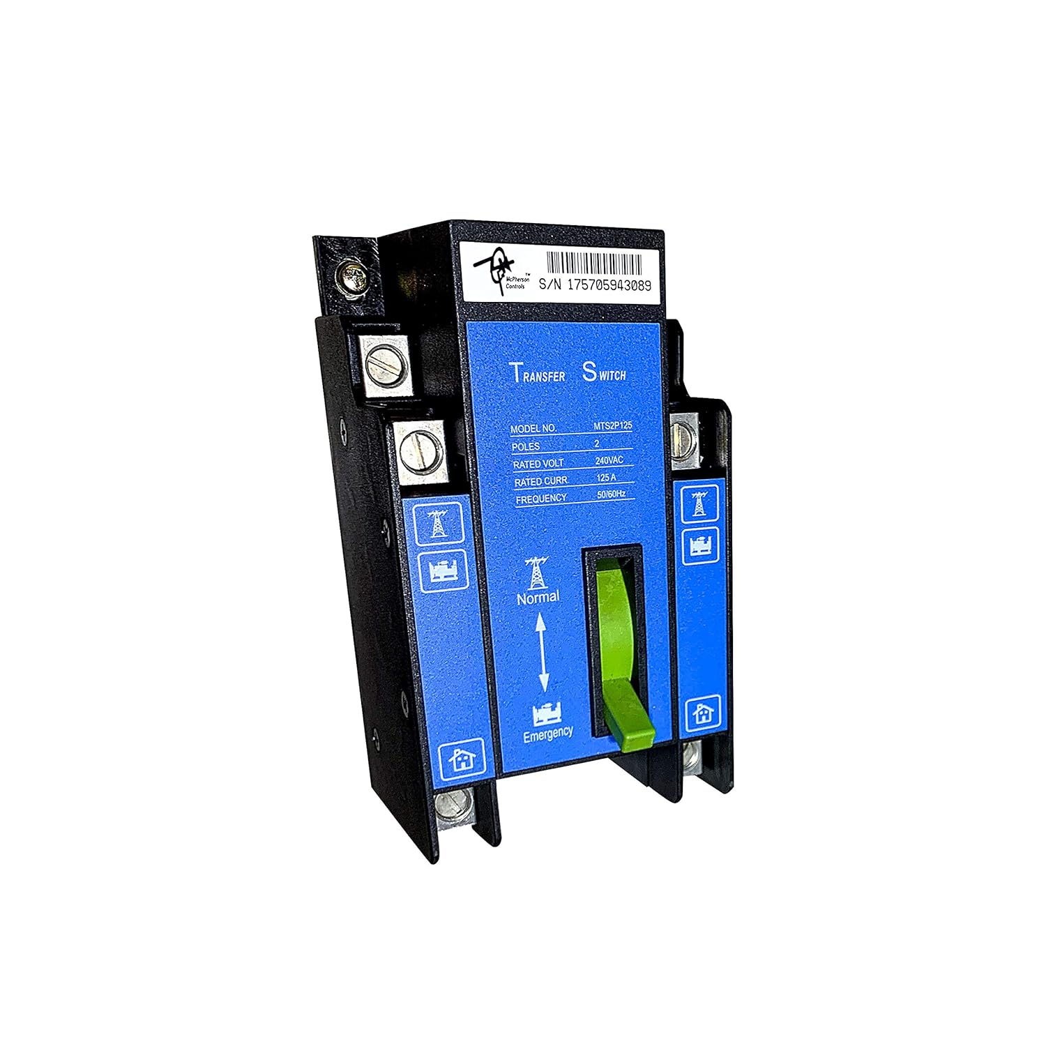 Manual Transfer Switch 2pole 150 Amp 50/60 HZ Easy