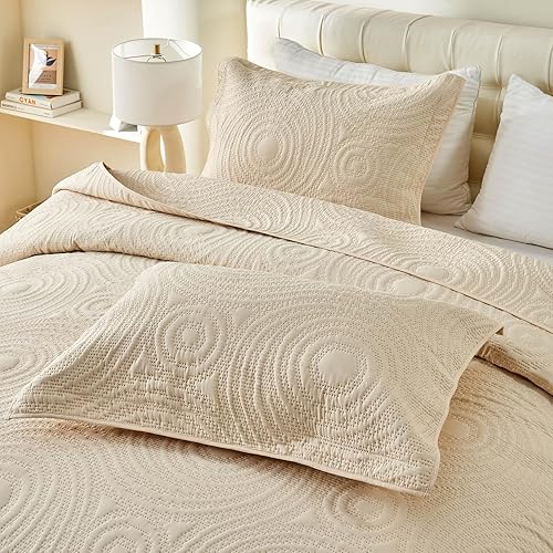 Miniatura 6 de Colchas extragrandes tamaño King de 128 x 120 pulgadas, juego de edredón ligero para cama extra alta, ancho King o Cal King, incluye 1 edredón y 2