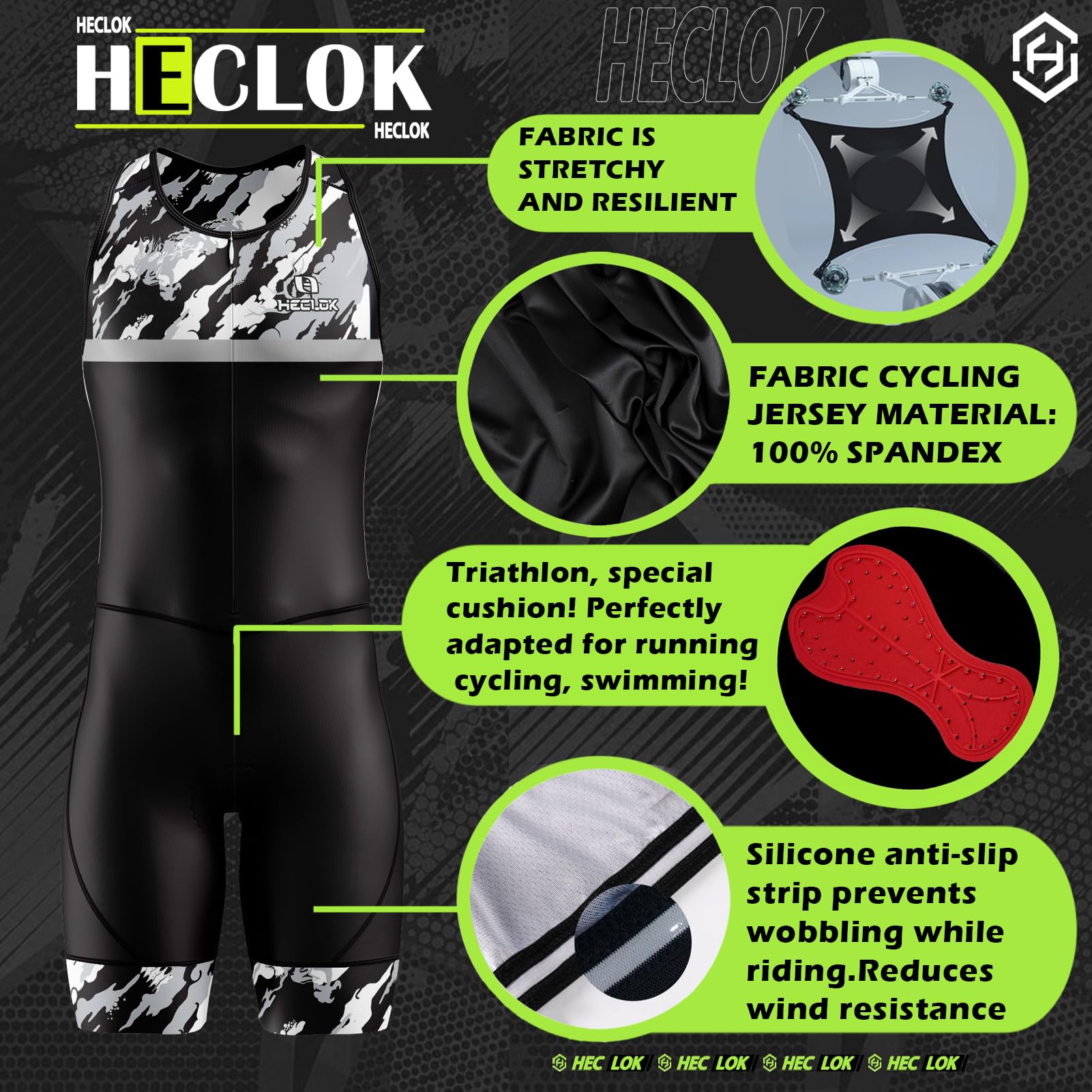 Triathlon Anzug Herren, Trisuit Einteiler, Triathlonanzug, Triathlon Einteiler Trisuits, Herren Pro Fahrrad Skinsuit Kurzarm,3Taschen für Wettkampf Run,Cycle,Swim,Strumpfhosen