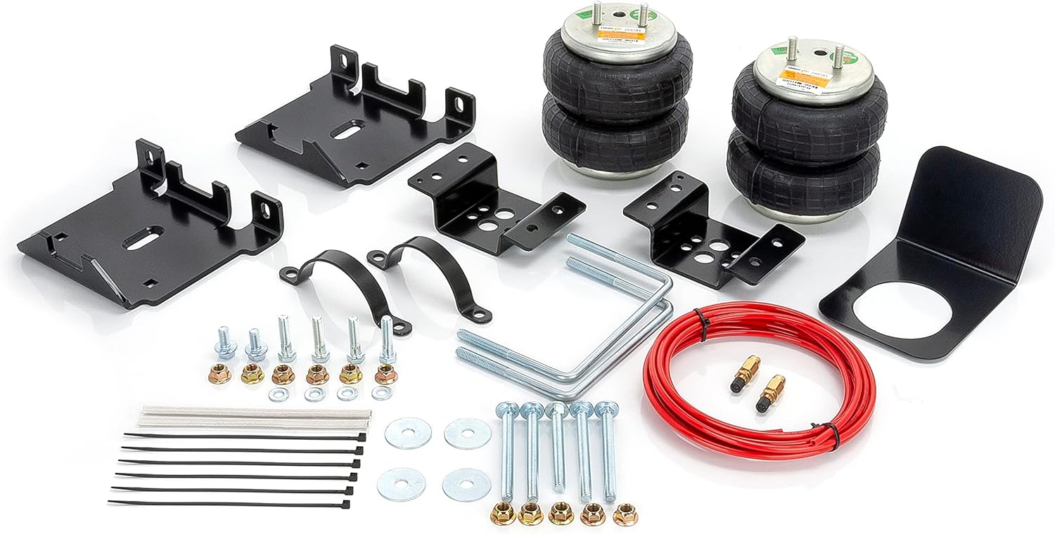 TORQUE Airbag Air Bag Suspension Kit for 2001-2010 Chevrolet Chevy Silverado 2500 3500 HD and GMC Sierra 2500 3500 HD 2500HD 3500HD Rear Air Bag 5000 lbs (Replaces Firestone Ride Rite 2250) (TR2250)