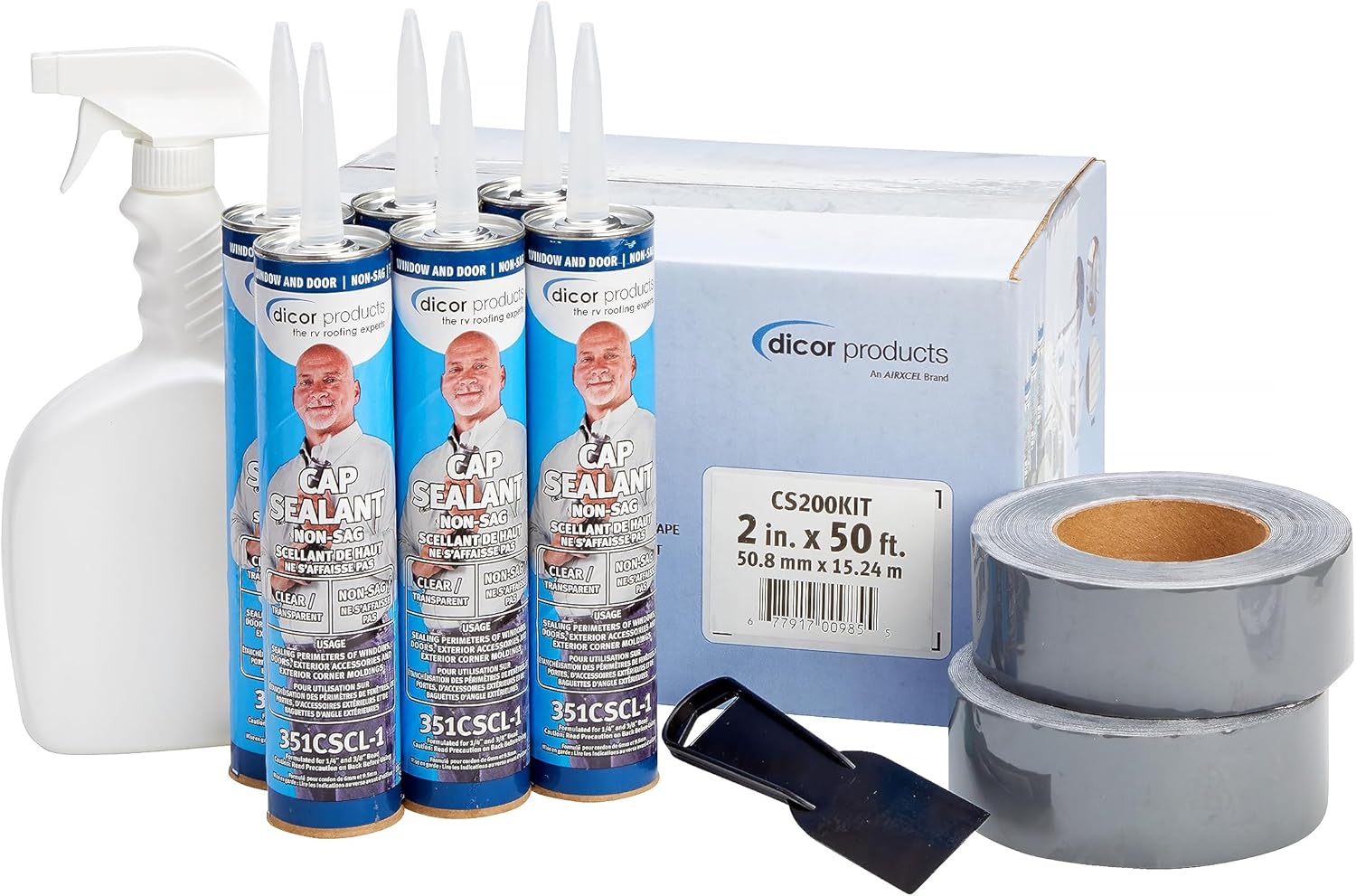 Dicor CS200KIT Seal-Tite Corner Seal Kit - 2" x 50' - Easy Solution for Sealing RV Corner Joints