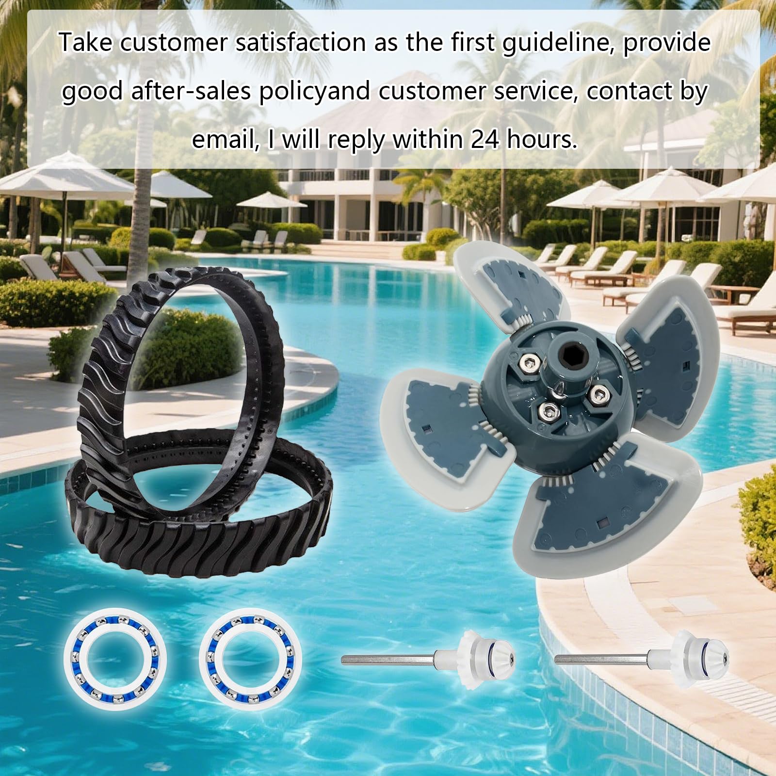 Pieza de Repuesto para Limpiador de Piscina MX6/MX8, Afinación Eje Transmisión Limpiador Piscinas Piezas Repuesto Limpiador Piscinas Montaje del Motor R0796200 Accesorios para Piscinas